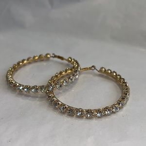 Large hoop earrings